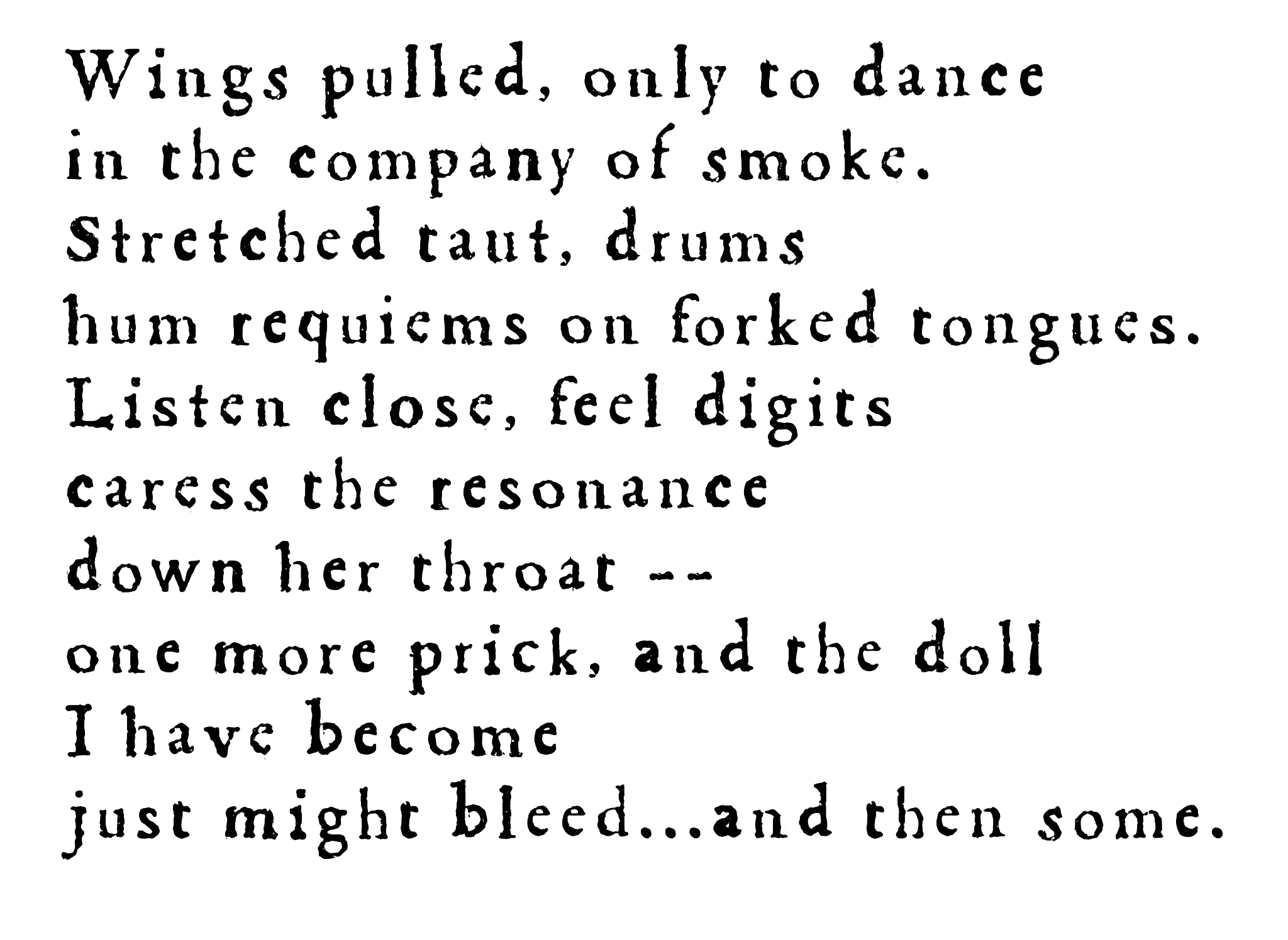 Effigy — handwritten on aged parchment