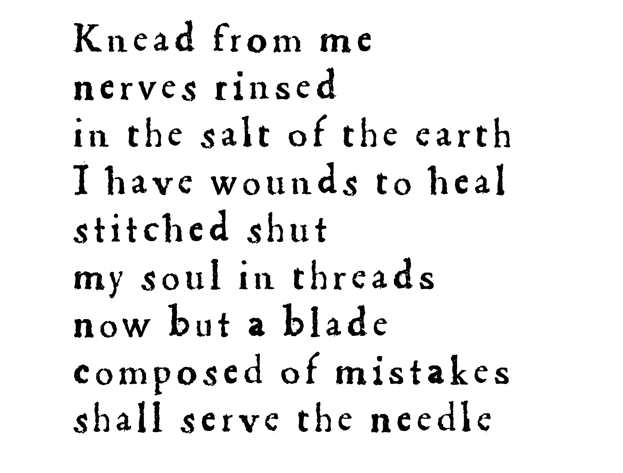Triage — handwritten on aged parchment